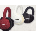 Woolrich Adjustable Cable Knit Earmuffs w/ Faux Fur